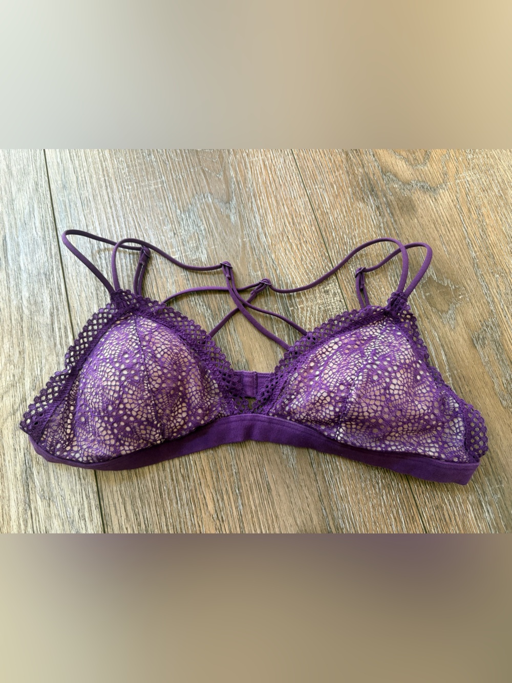 Victoria’s Secret Triangle Bralette in Purple - Women’s Intimates medium